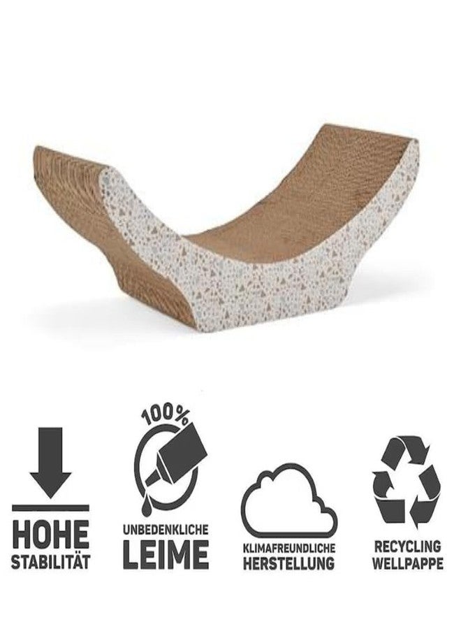 KittuPet Cat Scratching The Surface Cardboard Hammock Cat Scratcher in Various Styles, 23.5" L X 9.5" W X 7.5" H, Large Size - Image 4